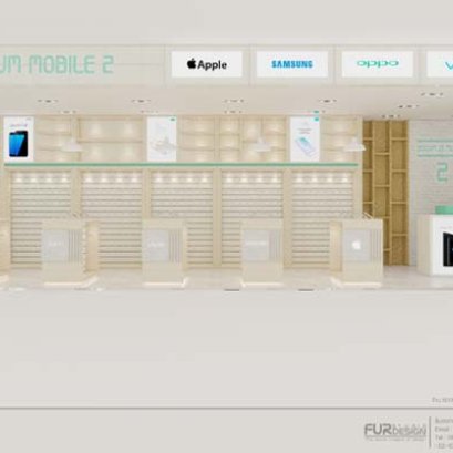 ออกแบบร้าน จำหน่ายมือถือ ร้าน SMART CATS ห้าง CK plaza อ.ปลวกแดง จ.ระยอง